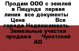 Продам ООО с землей в Пицунде, первая линия, все документы › Цена ­ 9 000 000 - Все города Недвижимость » Земельные участки продажа   . Чукотский АО